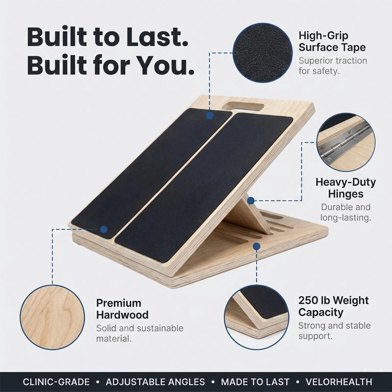 Folded VelorBoard flat with yoga mat